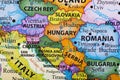 Map of Countries in Europe Royalty Free Stock Photo