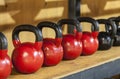Crossfit items in a gym