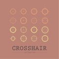 Different crosshair icons.