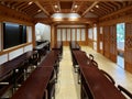 Classroom interior in University of Pittsburgh Cathedral of learning