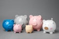 Different cute piggy banks