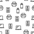 Different Devices Seamless Pattern Vector