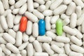 Different dugs pills Royalty Free Stock Photo