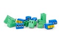 Different electrical connector blocks Royalty Free Stock Photo
