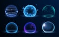 Different energy protection spheres set