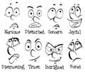 Different facial expressions of human