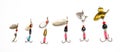 different fishing baits isolated Royalty Free Stock Photo