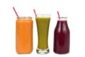 Different fresh smoothies Royalty Free Stock Photo
