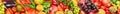 Different fruits and vegetables background. skinali. Wide photo