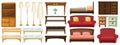 Different furnitures Royalty Free Stock Photo