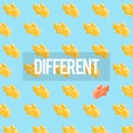 Different Goldfish Freedom Ideas Graphic Royalty Free Stock Photo