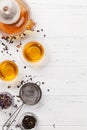 Different herbal and fruit teas Royalty Free Stock Photo