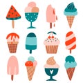 Different Ice cream collection
