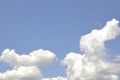 Different Incredible Blue Sky With Puffy White Clouds on a Bright Sunny Day Infinite Depth Of Field Perspective Royalty Free Stock Photo