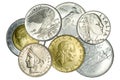 Different Italian coins Royalty Free Stock Photo