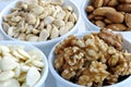 Different kinds of nuts like almonds, peanuts, etc