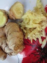 Different Kinds Of Raw Ginger. Royalty Free Stock Photo