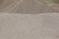 Different kinds of stone on a gravel quarry. Construction Royalty Free Stock Photo