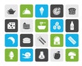 Different king of food and drinks icons 2 Royalty Free Stock Photo