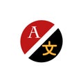 Different language translation icon. Language translation.