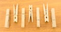 Different Layout of Clothespins with Up and Down Pattern Royalty Free Stock Photo