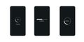 Different Loading icon UI, UX, GUI Screen and flat web icons for mobile apps. start app, mobile start up screens Royalty Free Stock Photo
