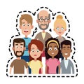 different looking people icon image