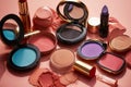 different makeup cosmetics variety a professional visage banner glamor modern collection