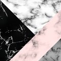 Different marble textures combined into one Royalty Free Stock Photo