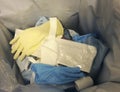 Medical waste in the bag