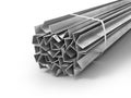 Different metal products. Profiles and tubes.