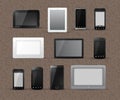 Different Models of Tablets and Smart Phones