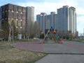 Different modern buildings in Astana Royalty Free Stock Photo