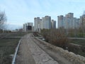 Different modern buildings in Astana Royalty Free Stock Photo