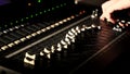 Different modes of sound console Royalty Free Stock Photo