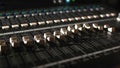 Different modes of sound console Royalty Free Stock Photo