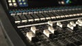 Different modes of sound console Royalty Free Stock Photo
