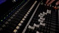 Different modes of sound console Royalty Free Stock Photo