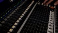Different modes of sound console Royalty Free Stock Photo