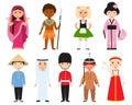 Different nations people vector. Royalty Free Stock Photo