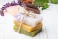 Different natural homemade soap