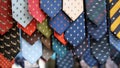 Different neckties for sale Royalty Free Stock Photo