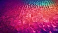Different Neon Colors Abstract Pattern Background - Triangular Shape in 3D View- AI Generated Royalty Free Stock Photo