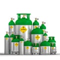 Oxygen cylinder container Royalty Free Stock Photo