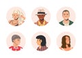 Different People Avatars. Set of User Portraits Royalty Free Stock Photo