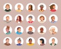 Different People Avatars. Set of User Portraits Royalty Free Stock Photo