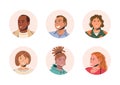 Different People Avatars. Set of User Portraits Royalty Free Stock Photo