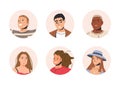Different People Avatars. Set of User Portraits Royalty Free Stock Photo