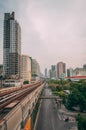 The different perspective between road and BTS skytrain railway