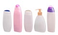 Different plactic bottles for cosmetics Royalty Free Stock Photo